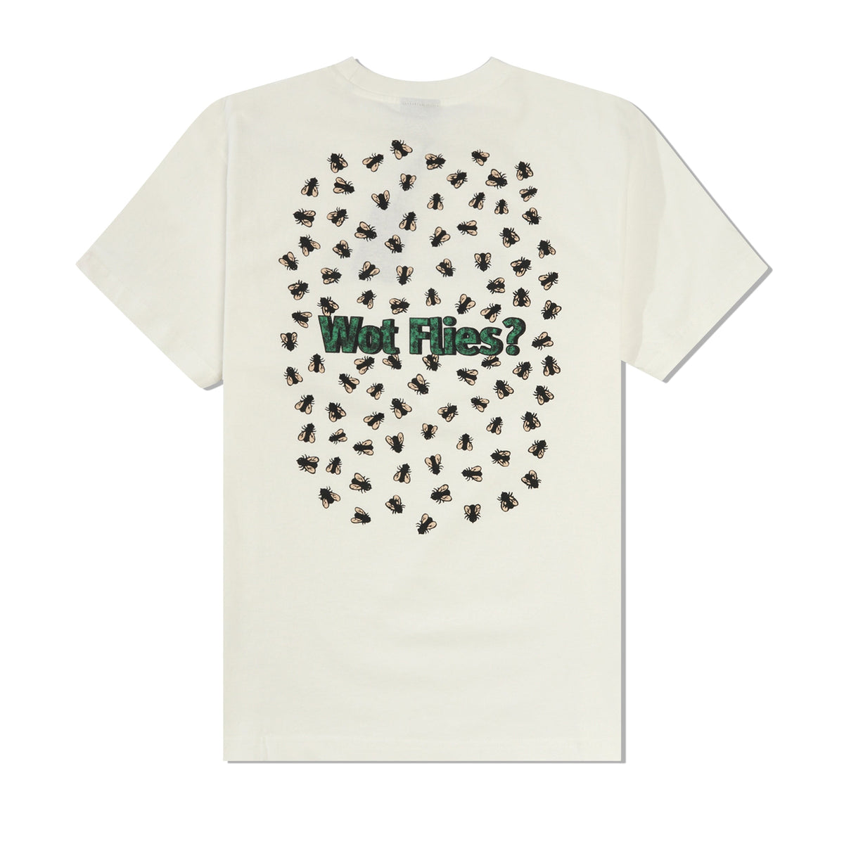 Wot Flies Tee, White