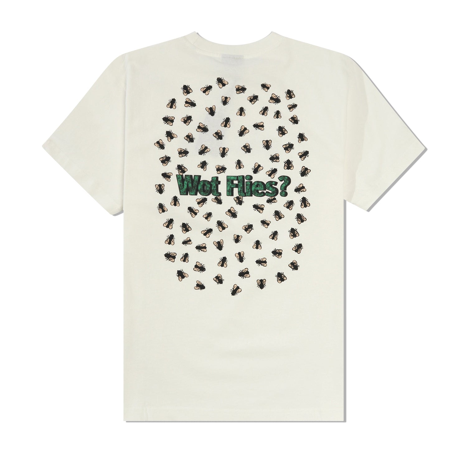 Wot Flies Tee, White