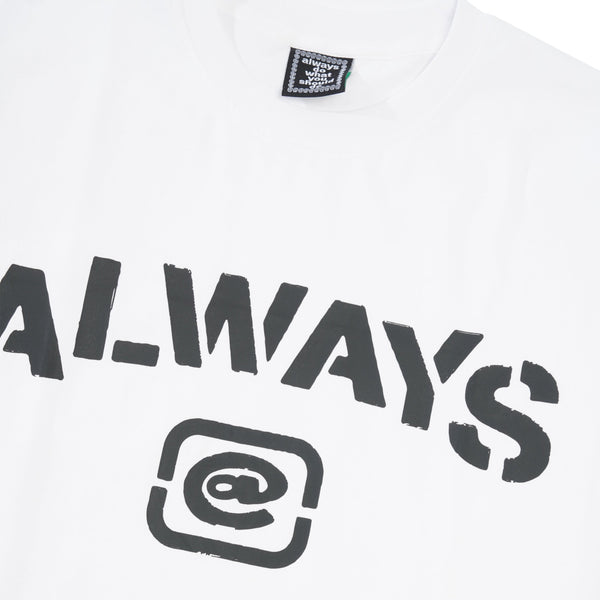 Always Do What You Should Do Stencil Tee, White