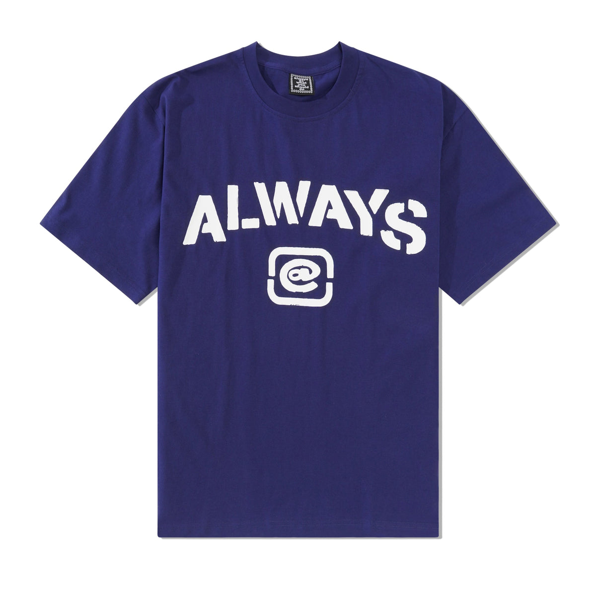 Stencil Tee, Navy