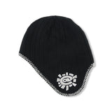 Reversible Ear Flap, Black / Grey