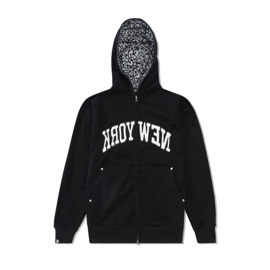 New York Full Zip Hoodie, Black