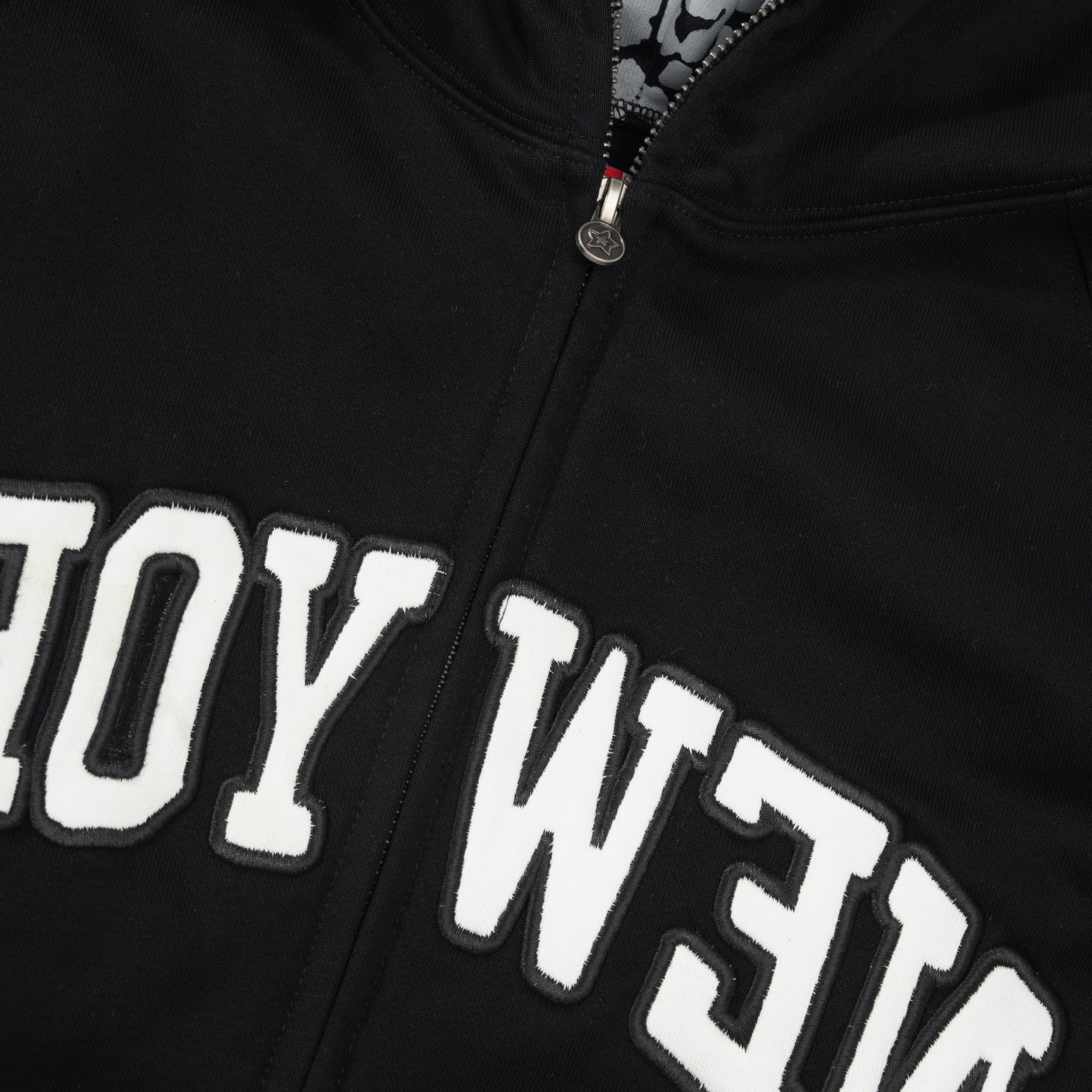 Star Team New York Full Zip Hoodie, Black | Lo-Fi