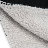 Reversible Ear Flap, Black / Grey