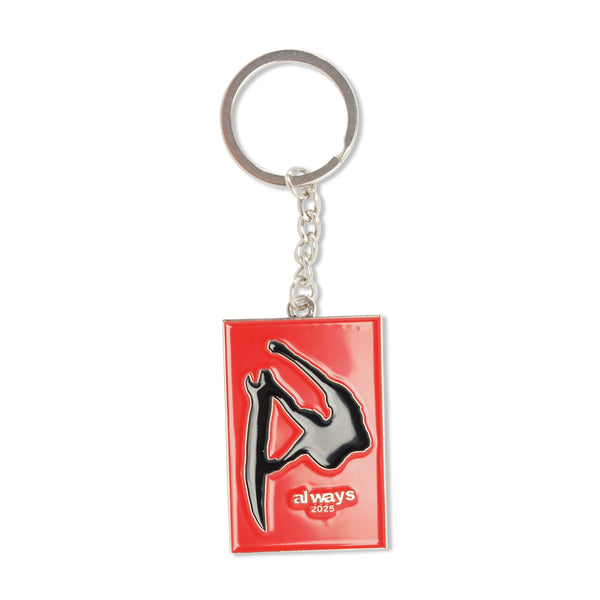 Always Do What You Should Do Fanning Keyring, Red