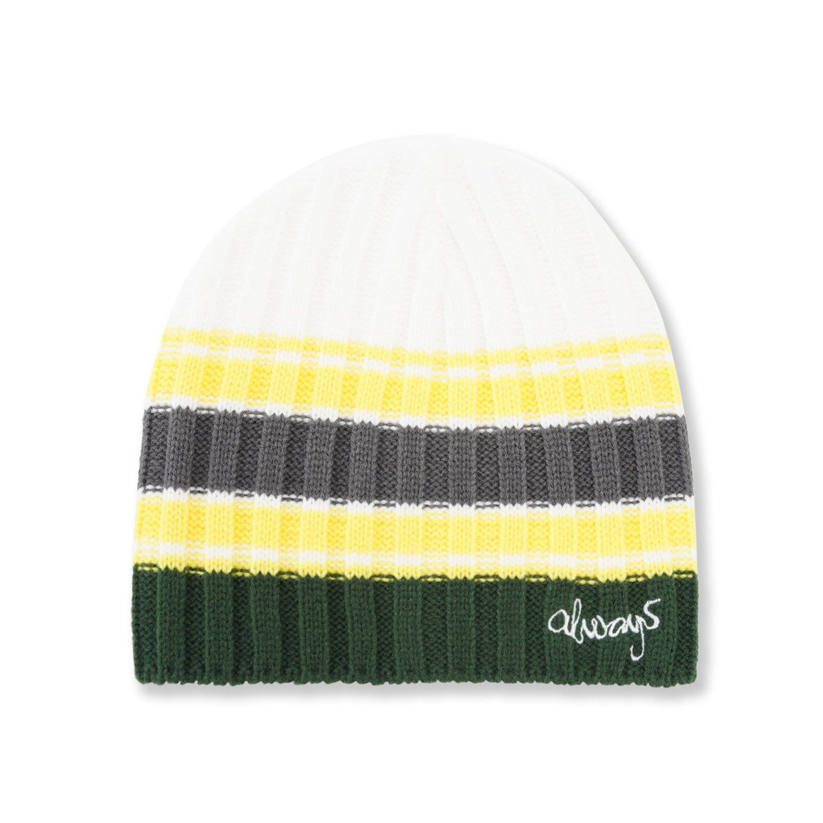 Cable Knit Clyde, White / Green
