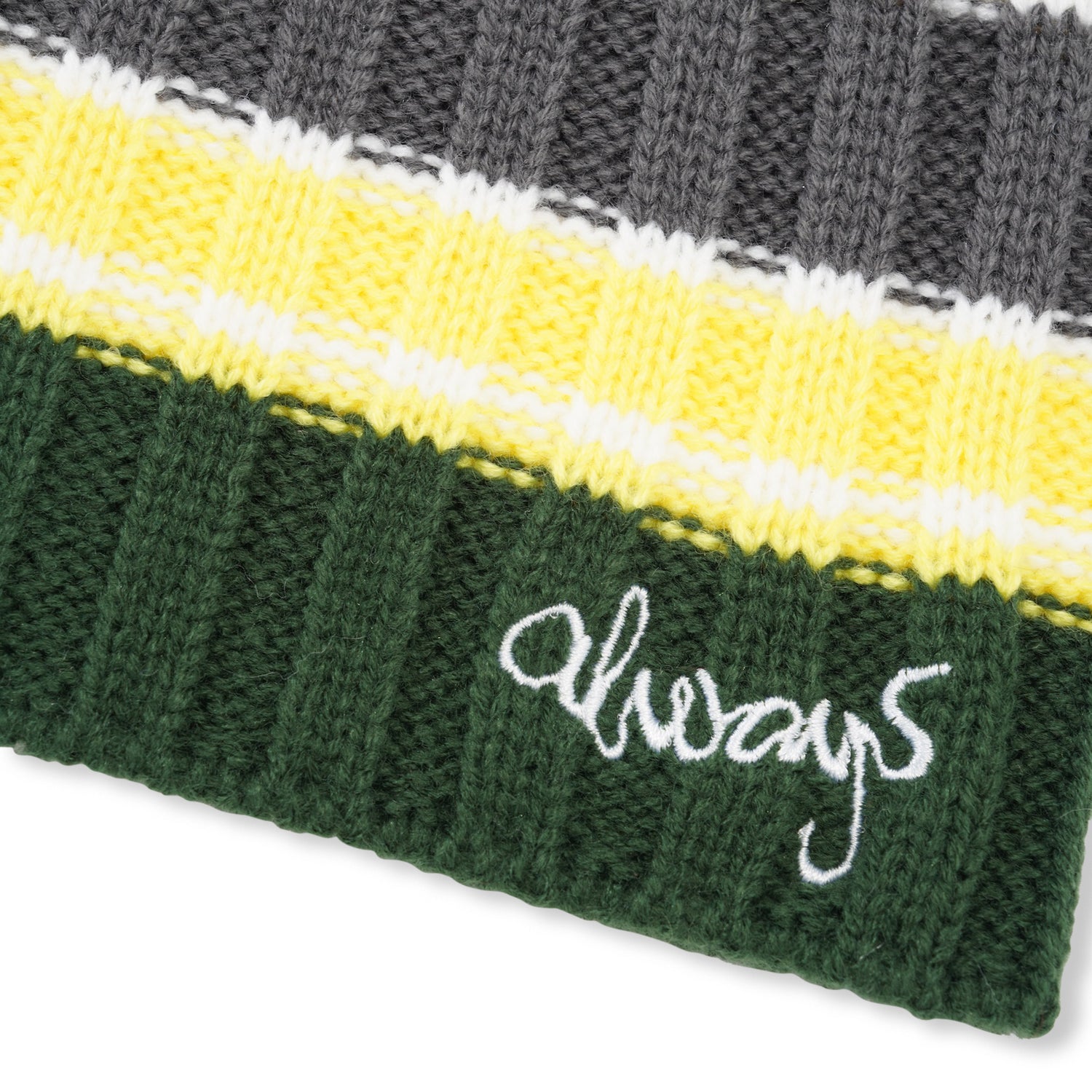Cable Knit Clyde, White / Green