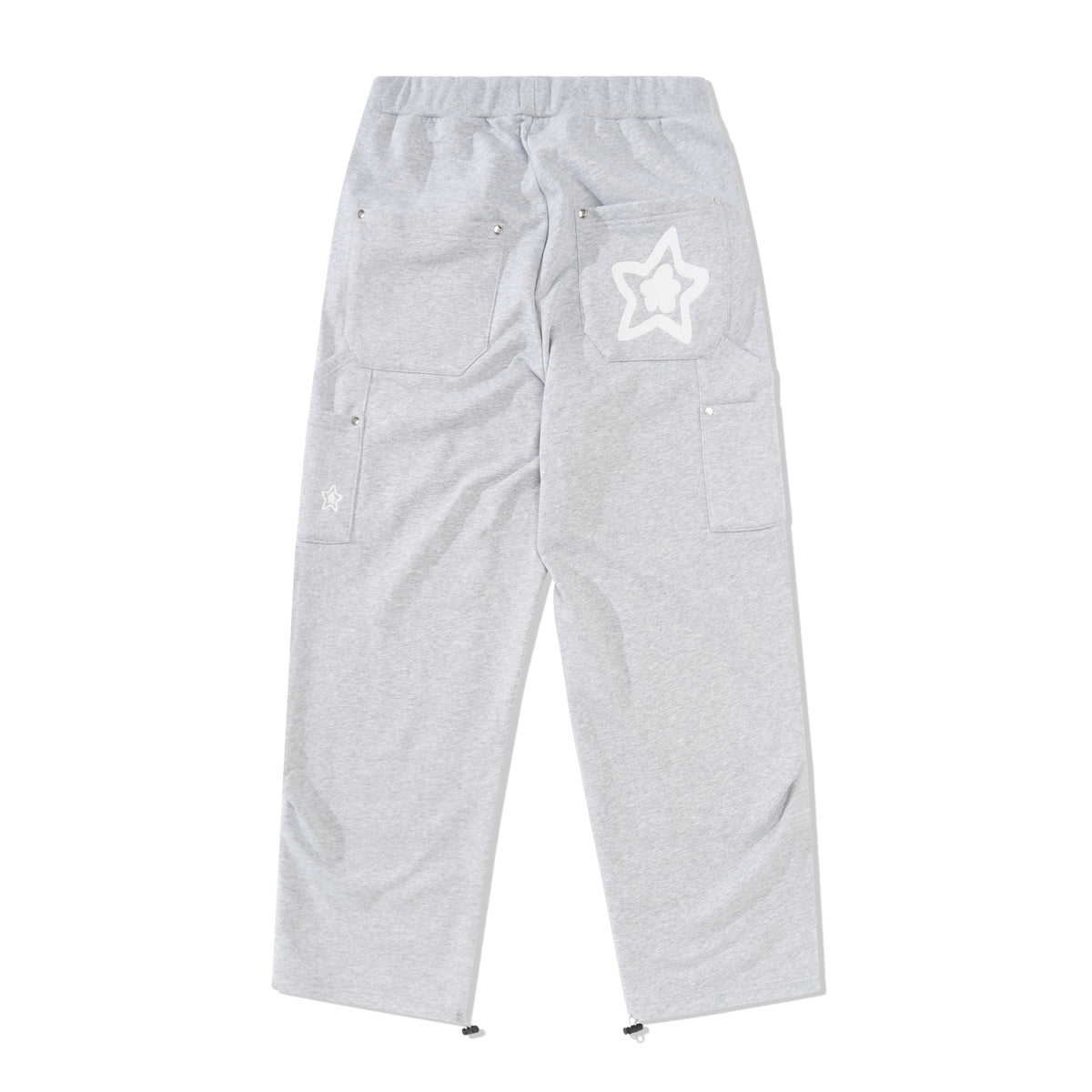 Leopard Double Knee Sweatpants, Grey