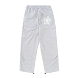 Leopard Double Knee Sweatpants, Grey
