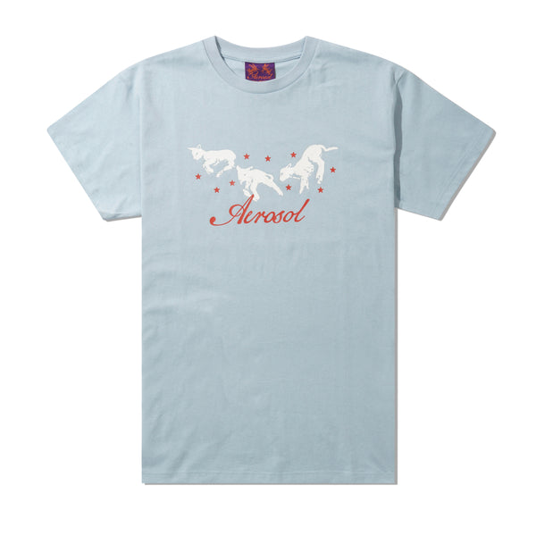 Aerosol Frolic Tee, Baby Blue