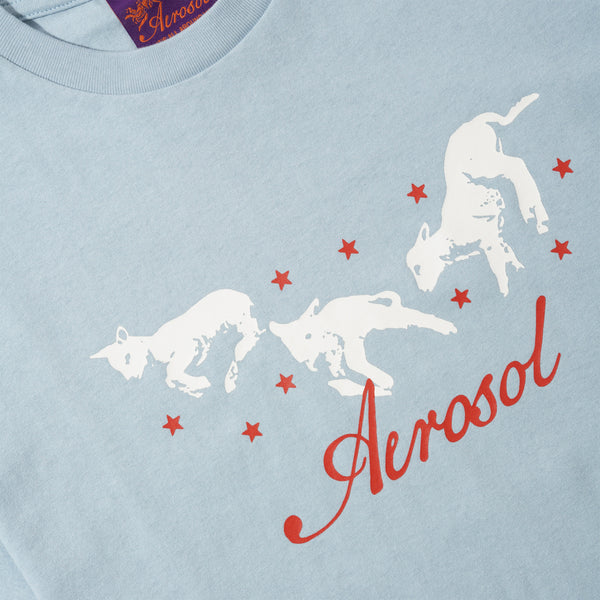Aerosol Frolic Tee, Baby Blue