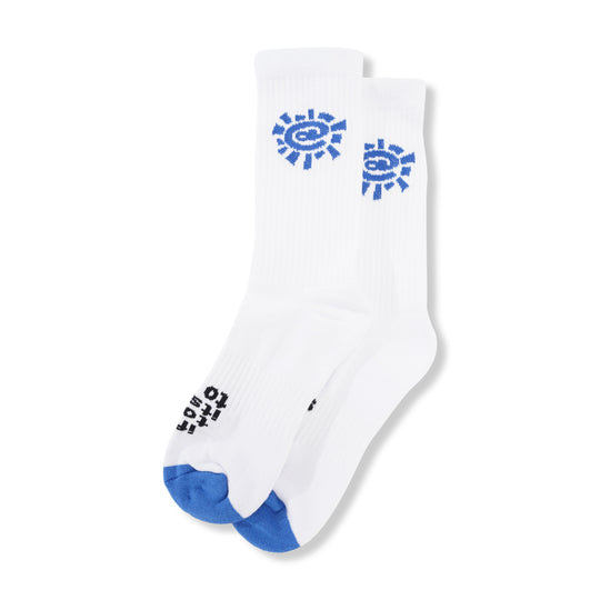 @ Sun Sock, Blue / White