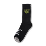 @ Sun Sock, Green / Black