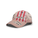 Shoma Mitani Kiss <3 6 Panel Hat, Pink Satin / Red Checker