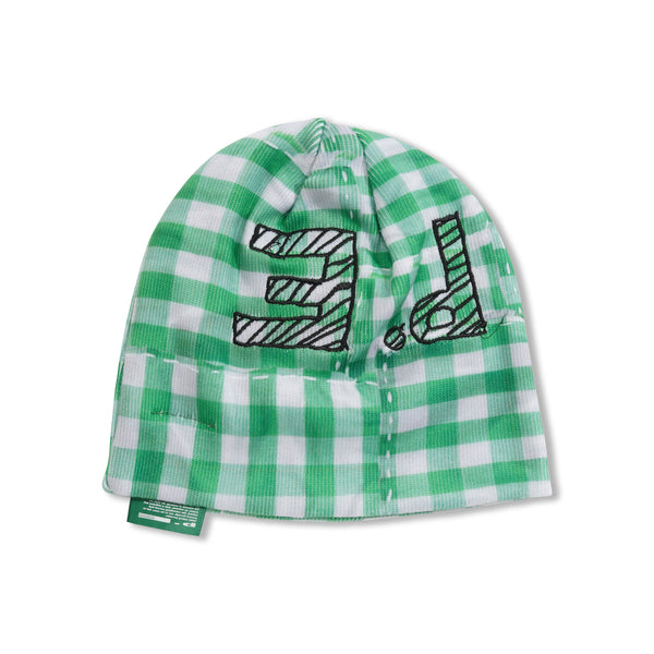 b.Eautiful Shoma Mitani I <3 b.E Beanie, Green Checker
