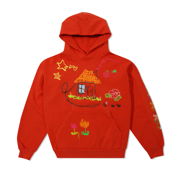 b.Eautiful Shoma Mitani House Hoodie, Bright Orange