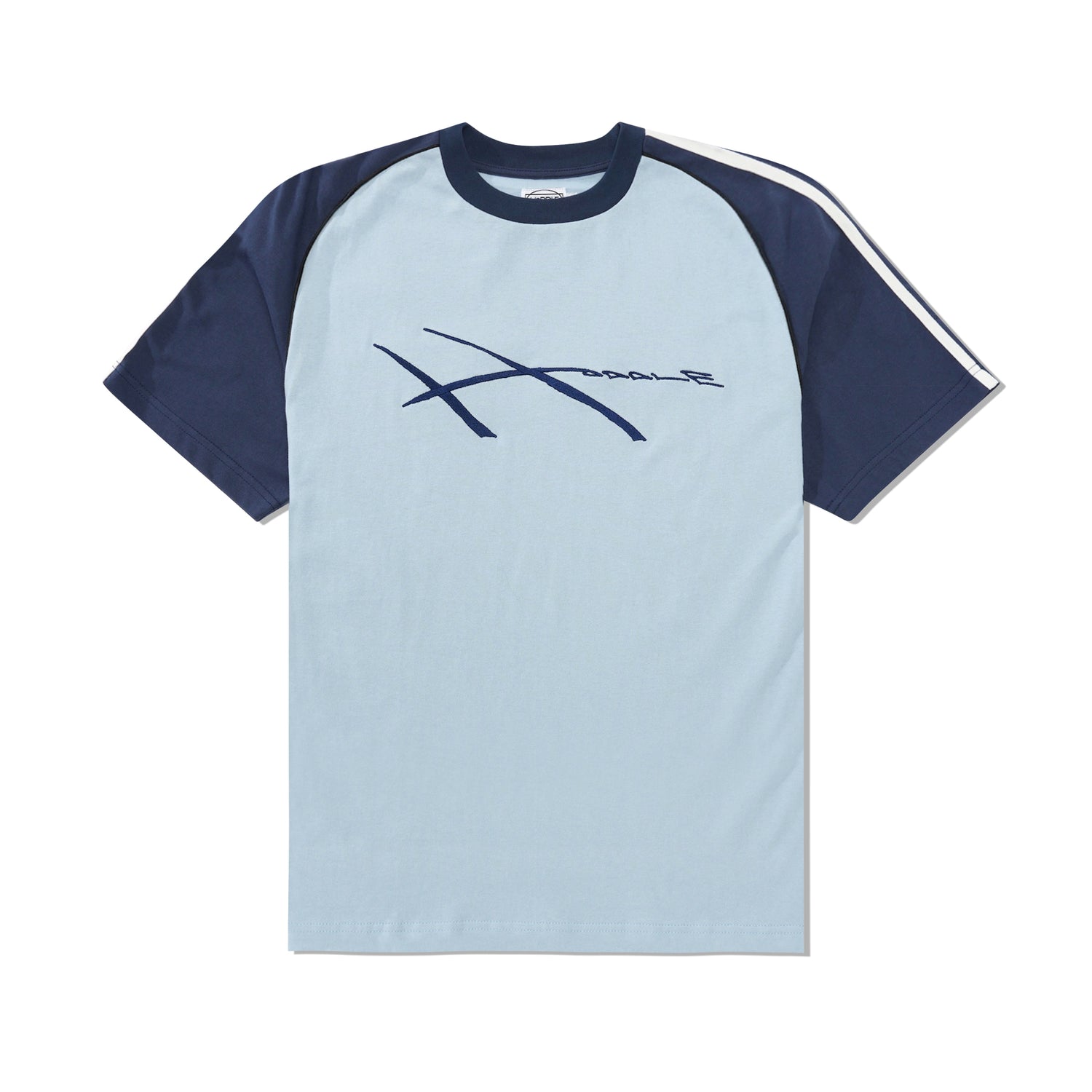 Hoddle Warped Jersey Tee, Blue