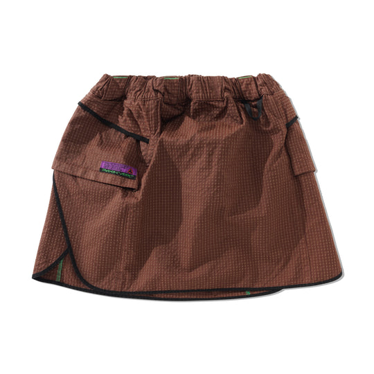 Women's Track Skirt, Graveyard Brown