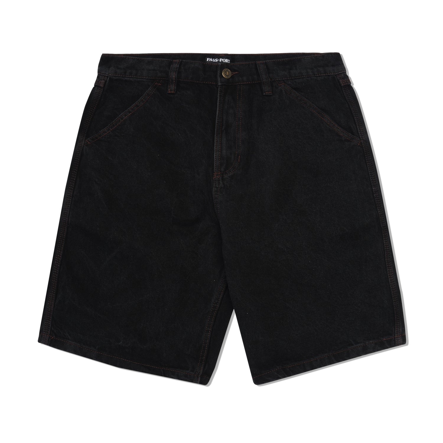 Workers Club Jean Short, Washed Black