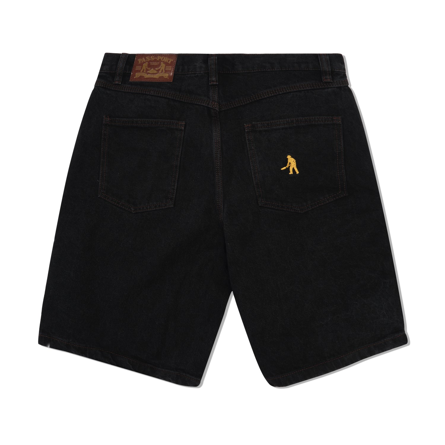 Workers Club Jean Short, Washed Black