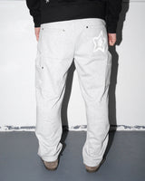 Leopard Double Knee Sweatpants, Grey