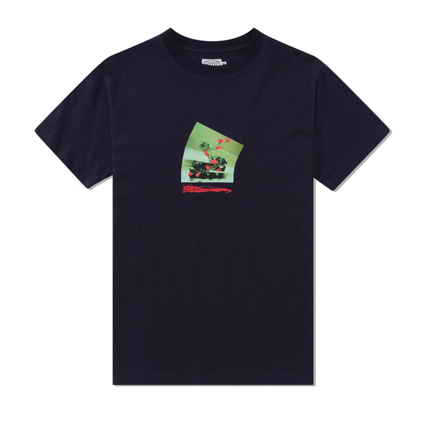 Hoddle Flowers Tee, Navy