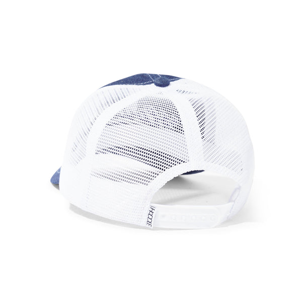 Hoddle Hoddle Intarsia Trucker Cap, Indigo