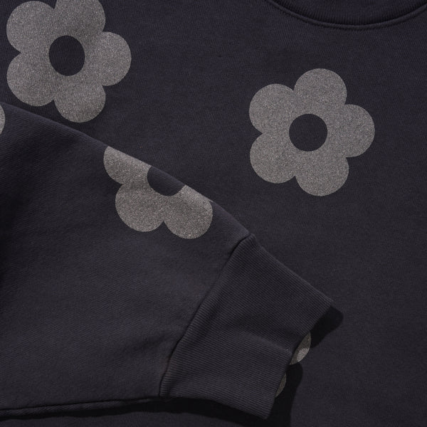 b.Eautiful Sakura Crewneck Sweatshirt, Dolphin Blue