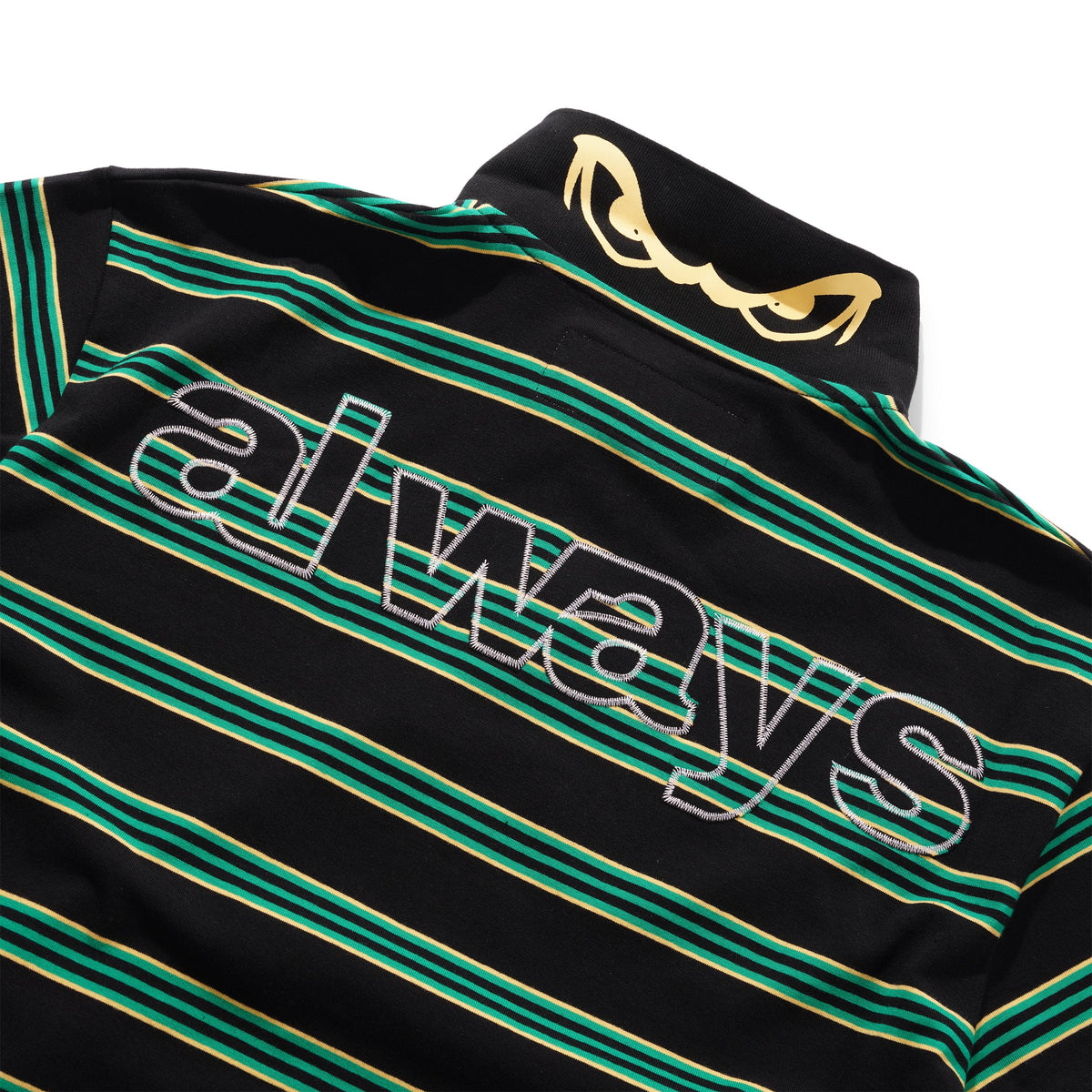 Educated Applique Polo Shirt, Black / Green