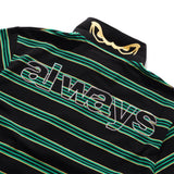 Educated Applique Polo Shirt, Black / Green
