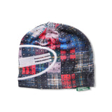 Studded Plaid Beanie, Multi