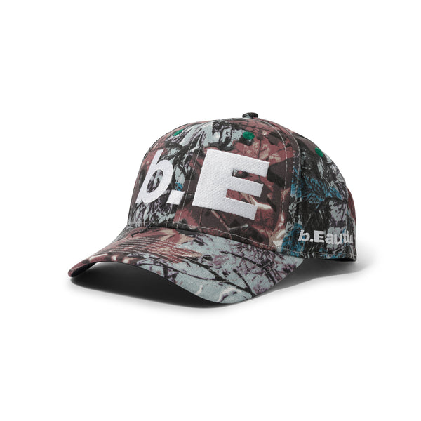 b.Eautiful b.E Hat, Stone Blue Real Camo / White