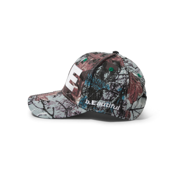 b.Eautiful b.E Hat, Stone Blue Real Camo / White