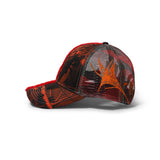 Biyu Hat, Red Plush / Fire Camo