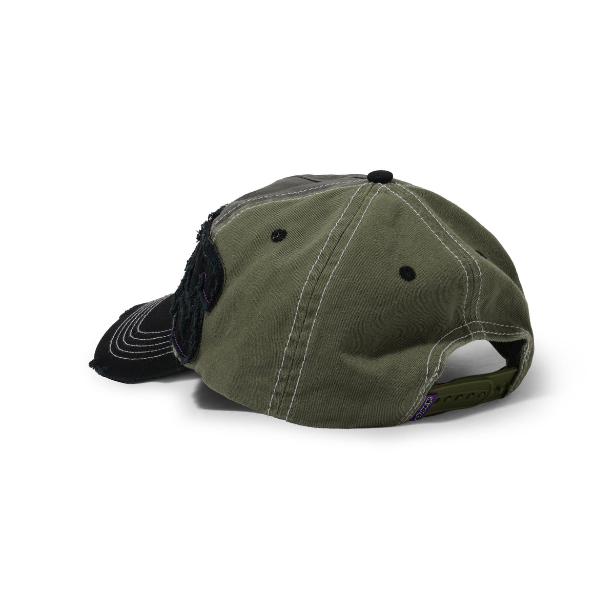 5-Panel Human Logo Cap, Sage / Grey & Black, Sage/Grey/Black