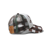 Bi Foam Trucker Hat, Brown Checker