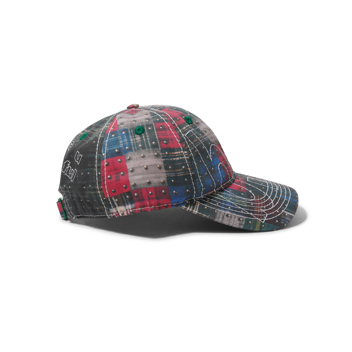Vapor Low Profile Hat, Studded Plaid / White