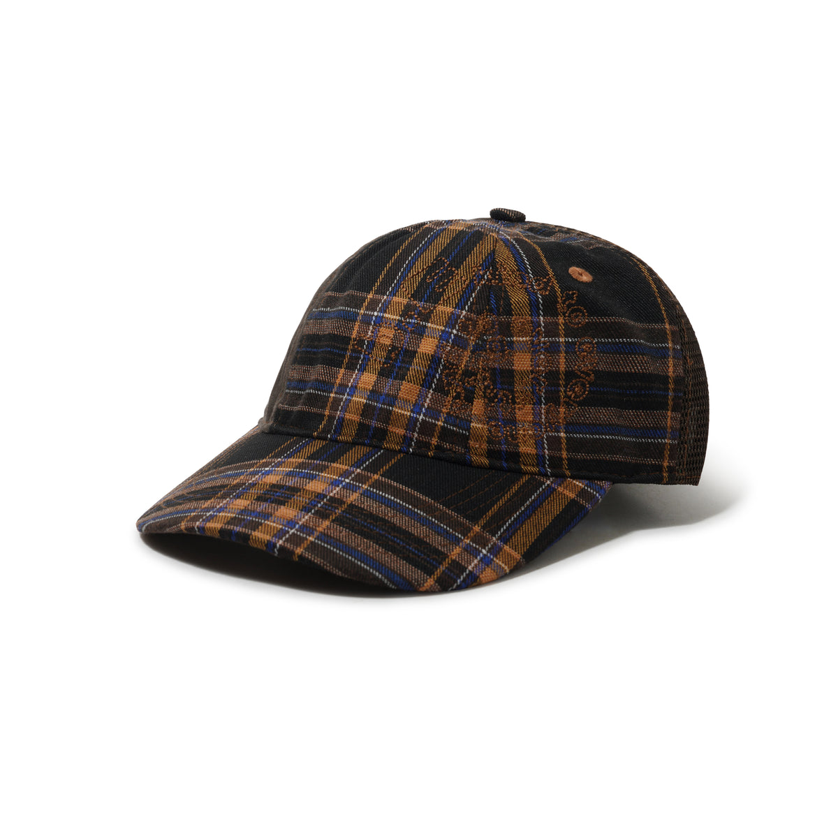 B-Turn Low Profile Hat, Brown Plaid