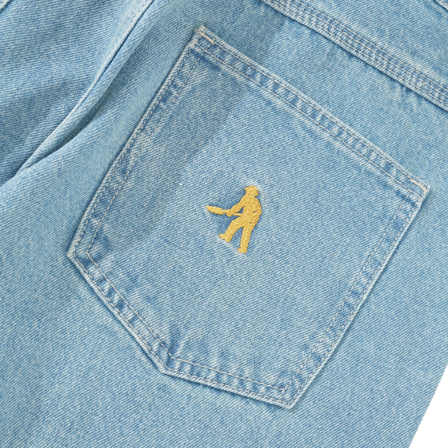 Workers Club Jeans, Washed Light Indigo