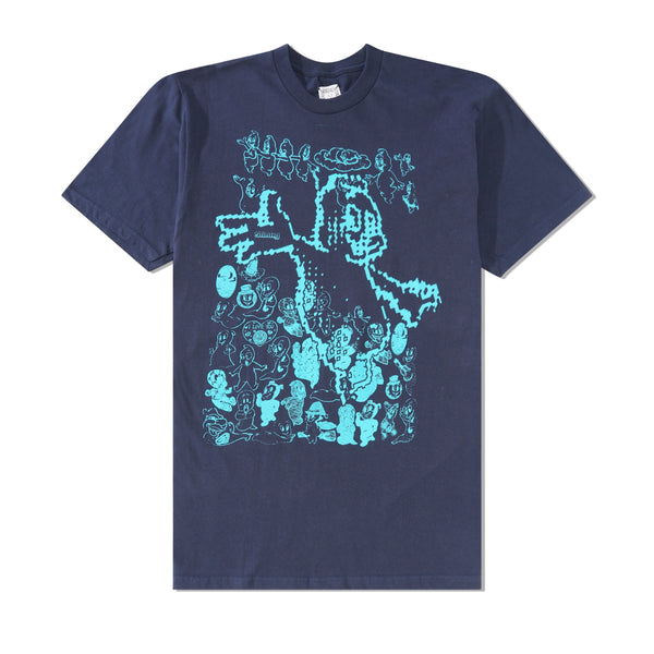 Slinky Ghost Tee, Navy