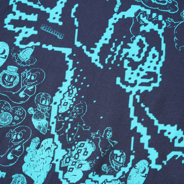 Slinky Ghost Tee, Navy