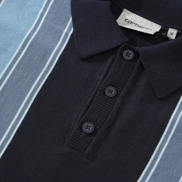 Carhartt WIP L/S Kendricks Polo, Dark Navy