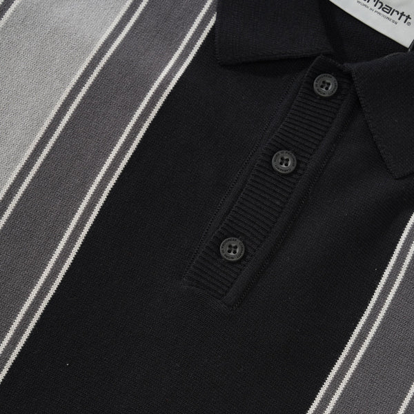 Carhartt WIP L/S Kendricks Polo, Black