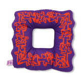Logo Plush Cushion, Purple