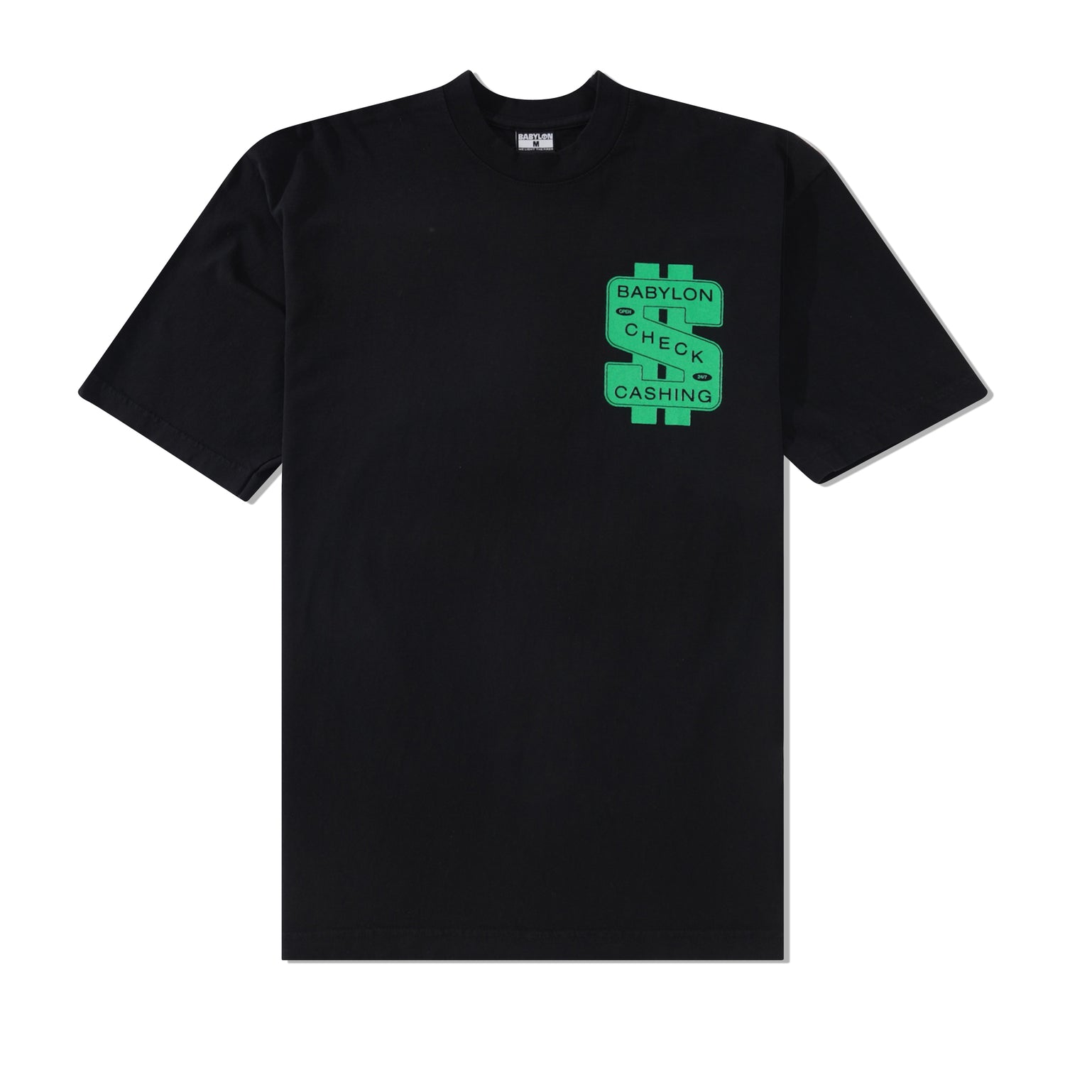 Check Cashing Tee, Black