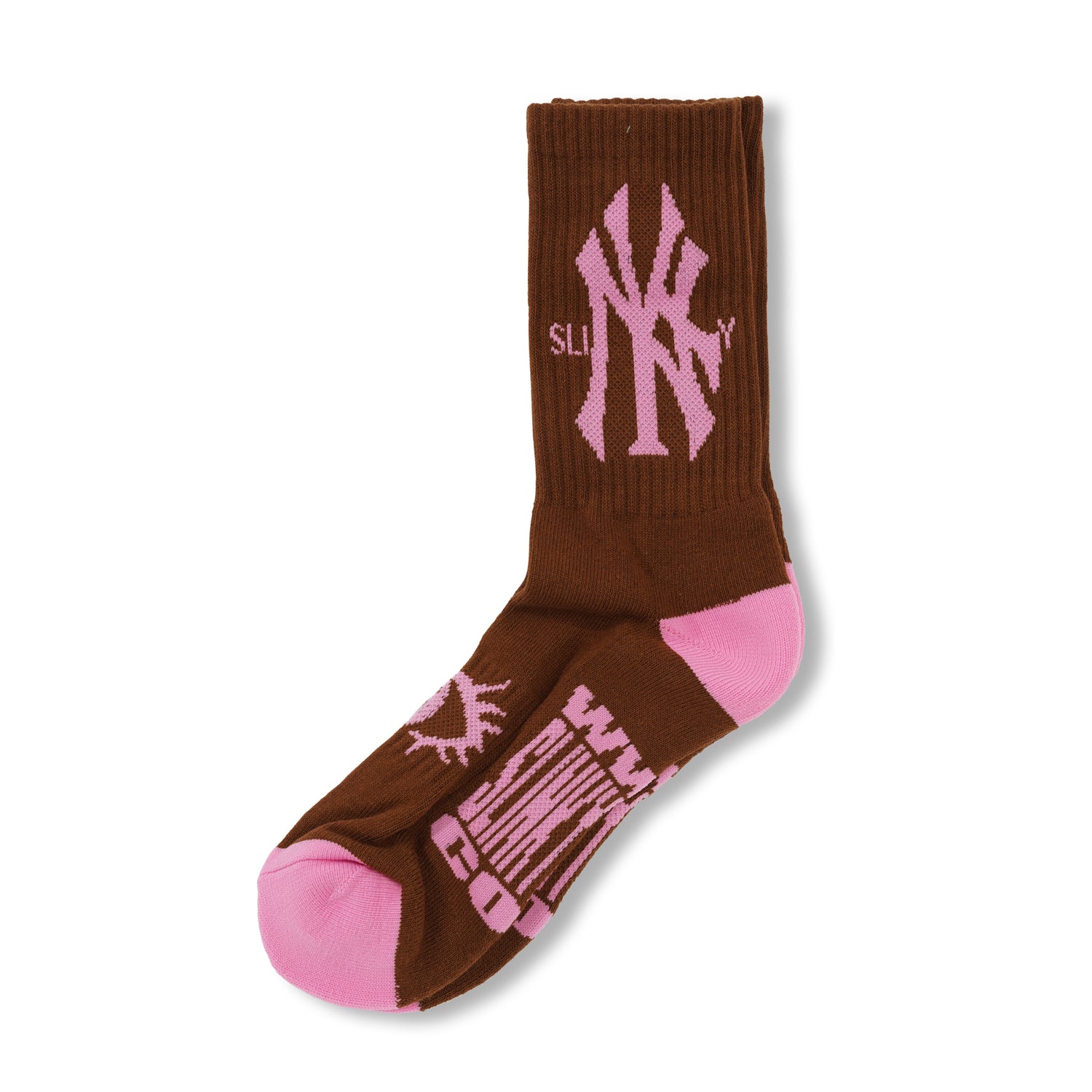 More Is More Socks, Brown / Pink