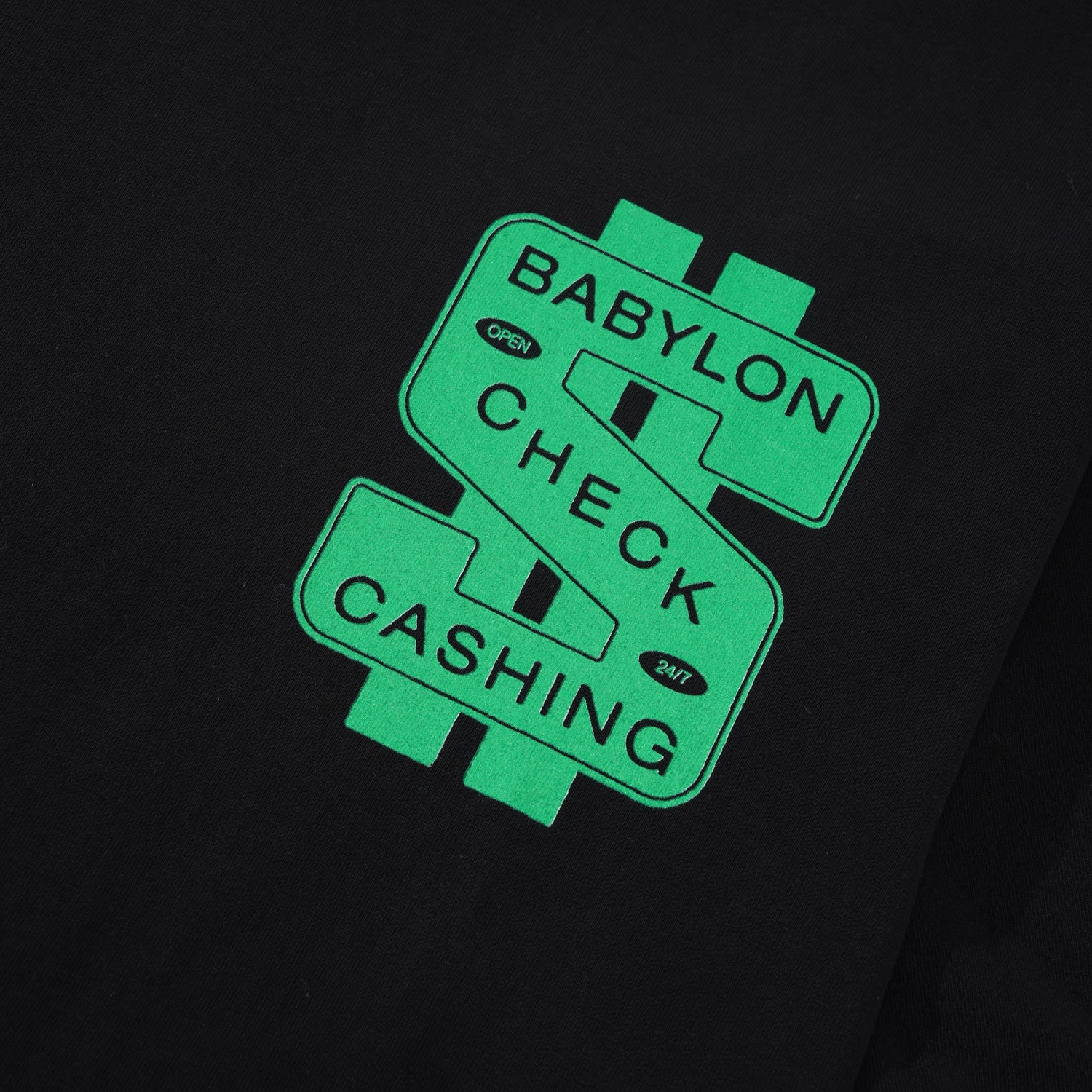 Check Cashing Tee, Black