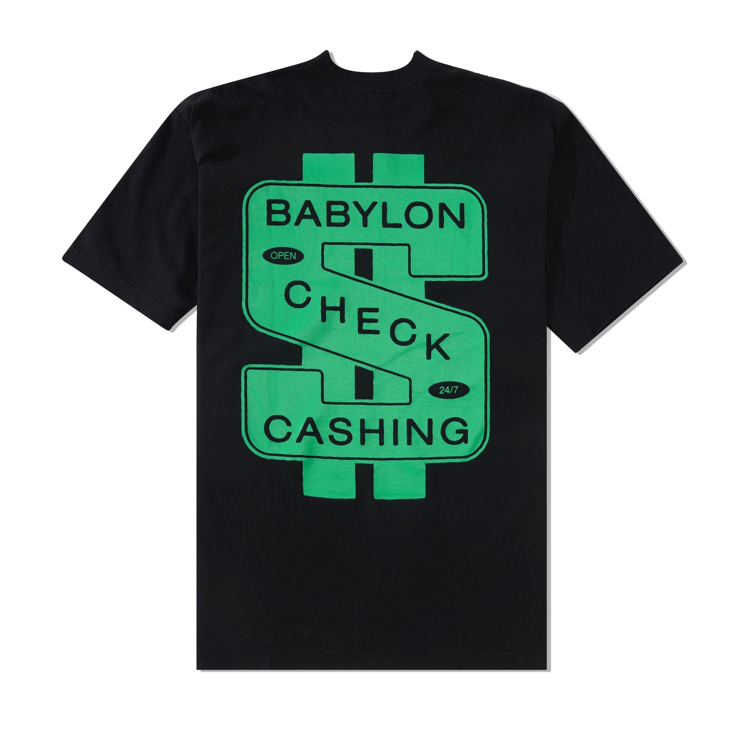 Check Cashing Tee, Black