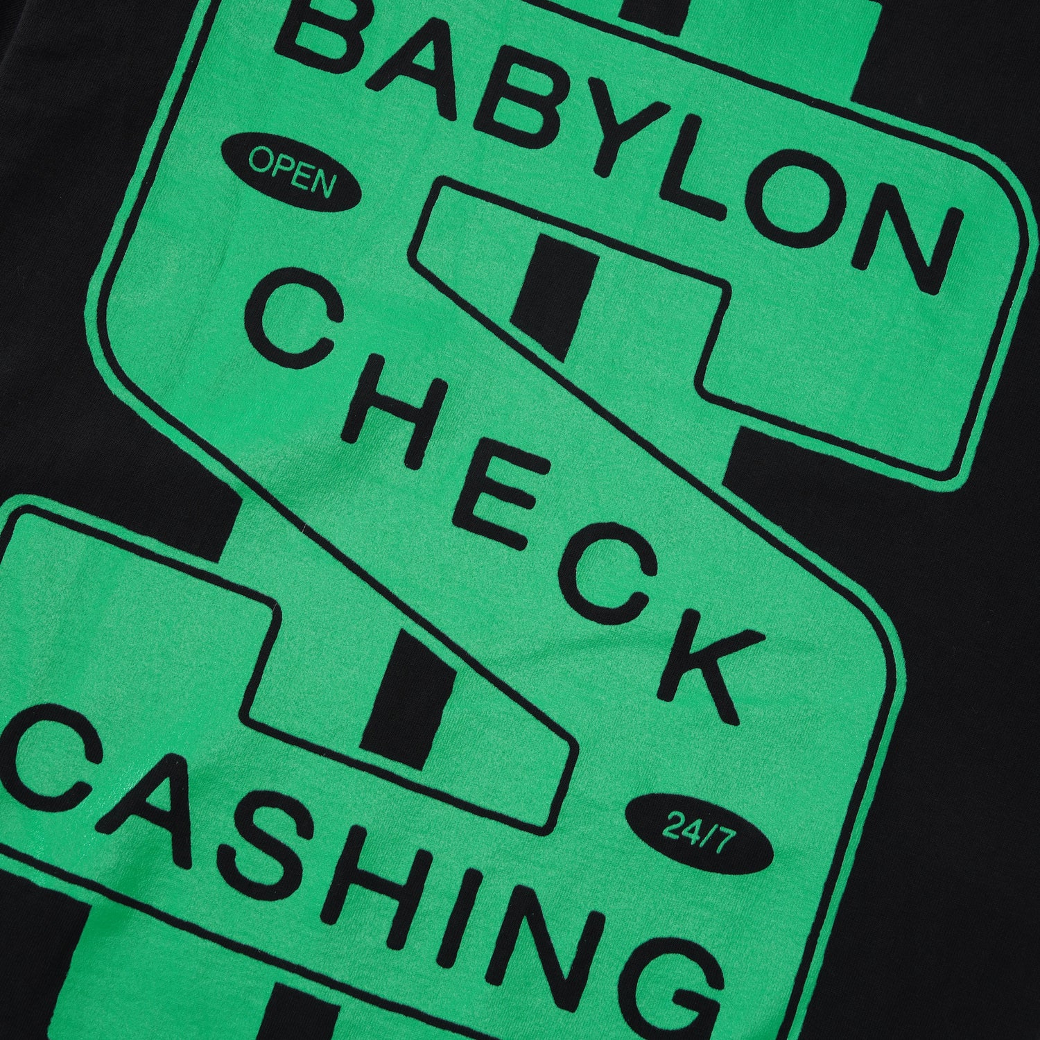 Check Cashing Tee, Black