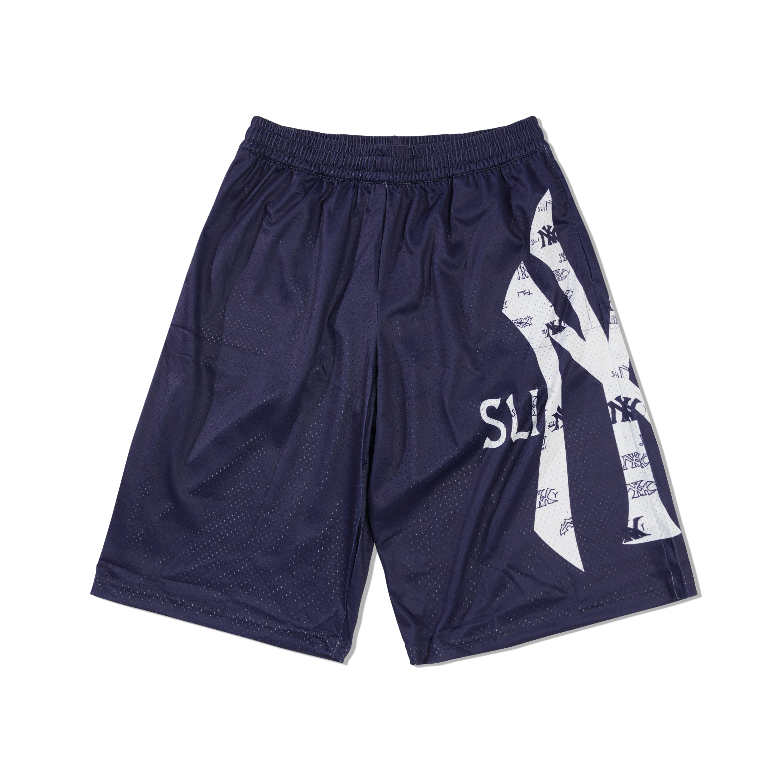 Slinky Yankees Bootle Mesh Shorts, Navy | Lo-Fi